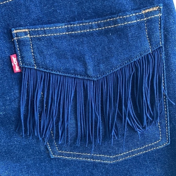 Levi's ribcage no mans land short in indigo dark blue, size 30 - Picture 6 of 14